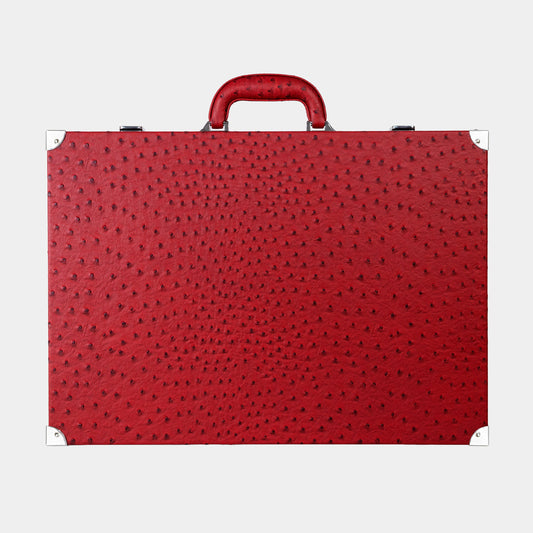 Carmine Ostrich Large Backgammon