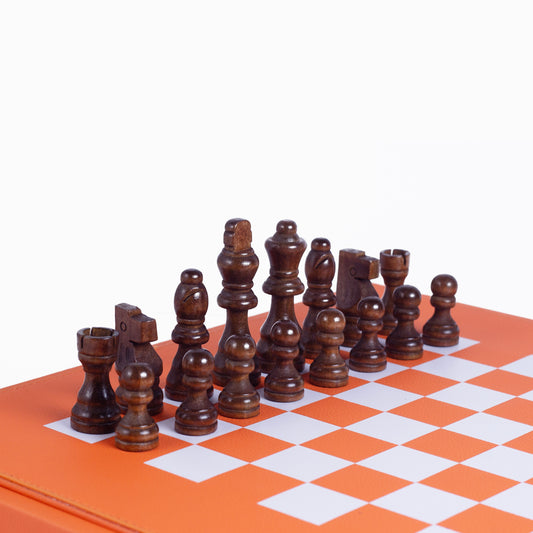 Tangerine Chess Set