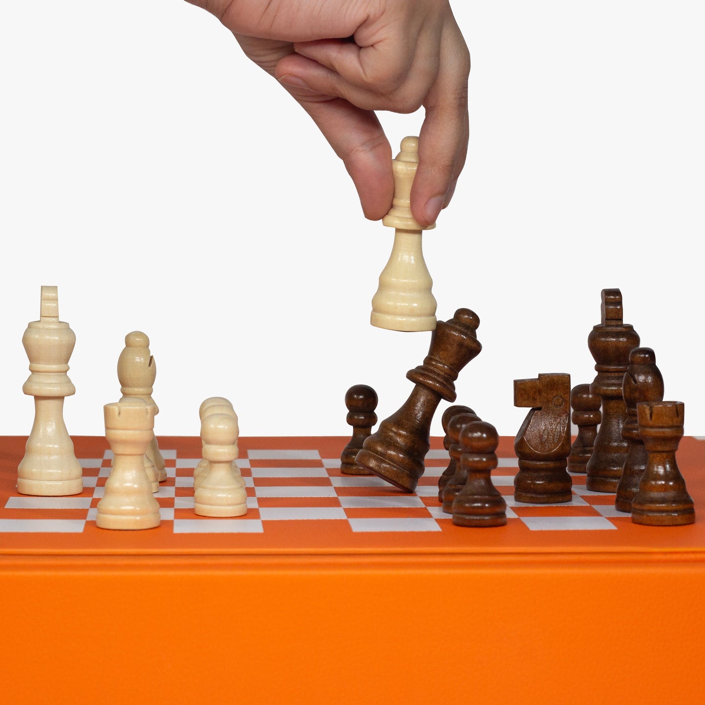 Tangerine Chess Set