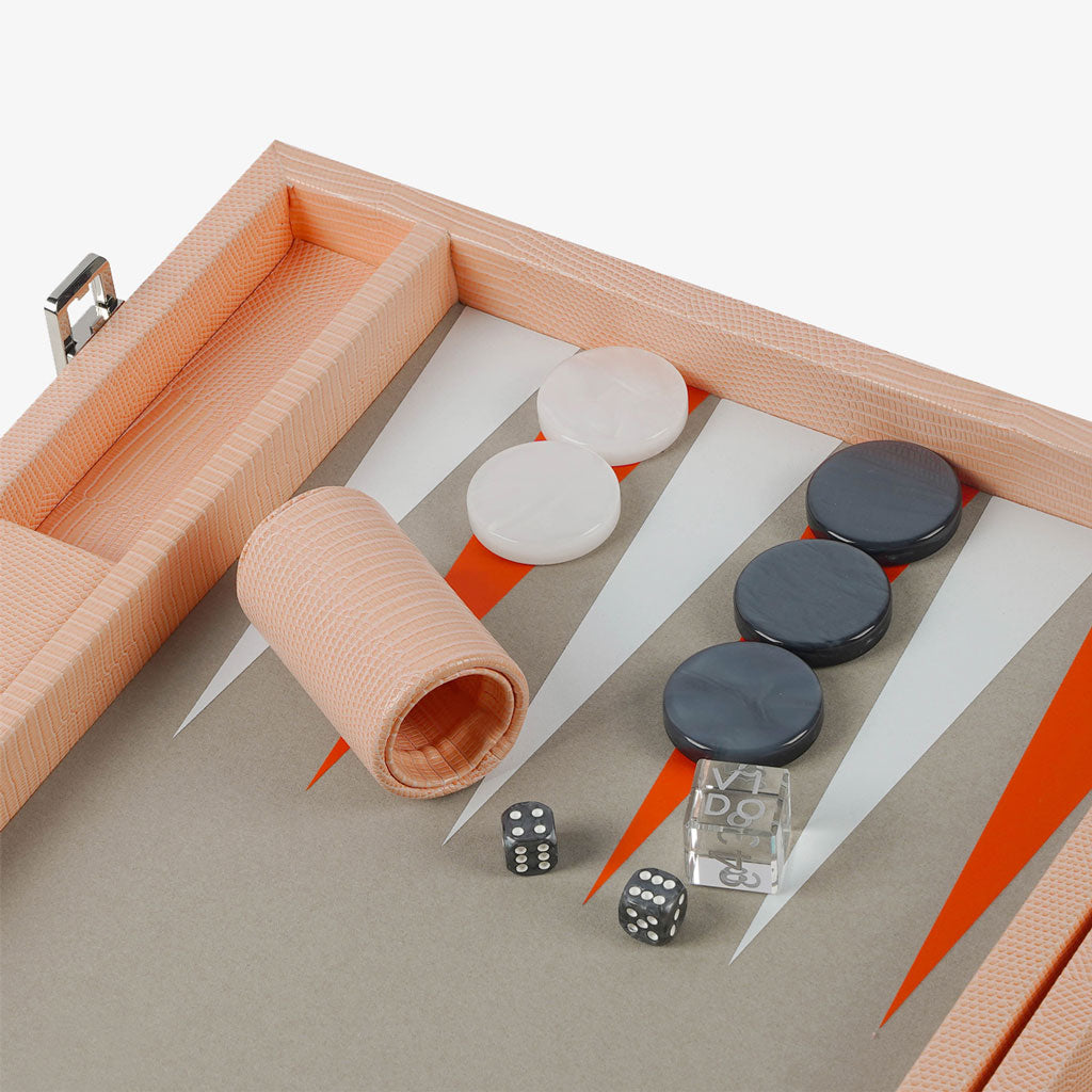 Apricot Lizard Large Backgammon