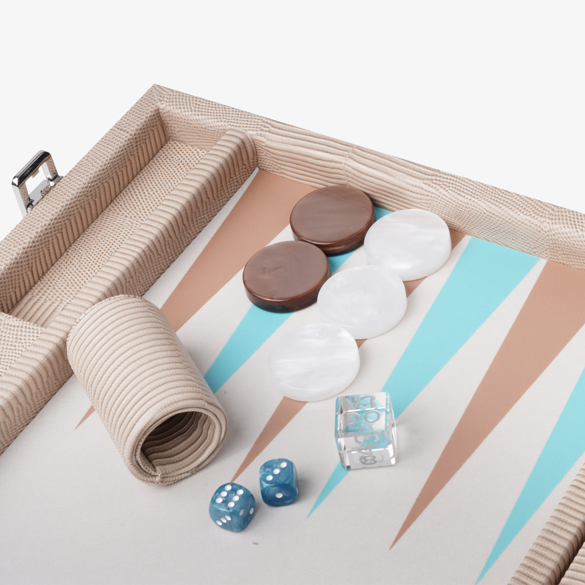 Sand Beige Lizard Large Backgammon