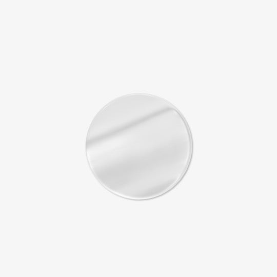 Backgammon Checker Stone Resin Mother-of-Pearl 29 mm White