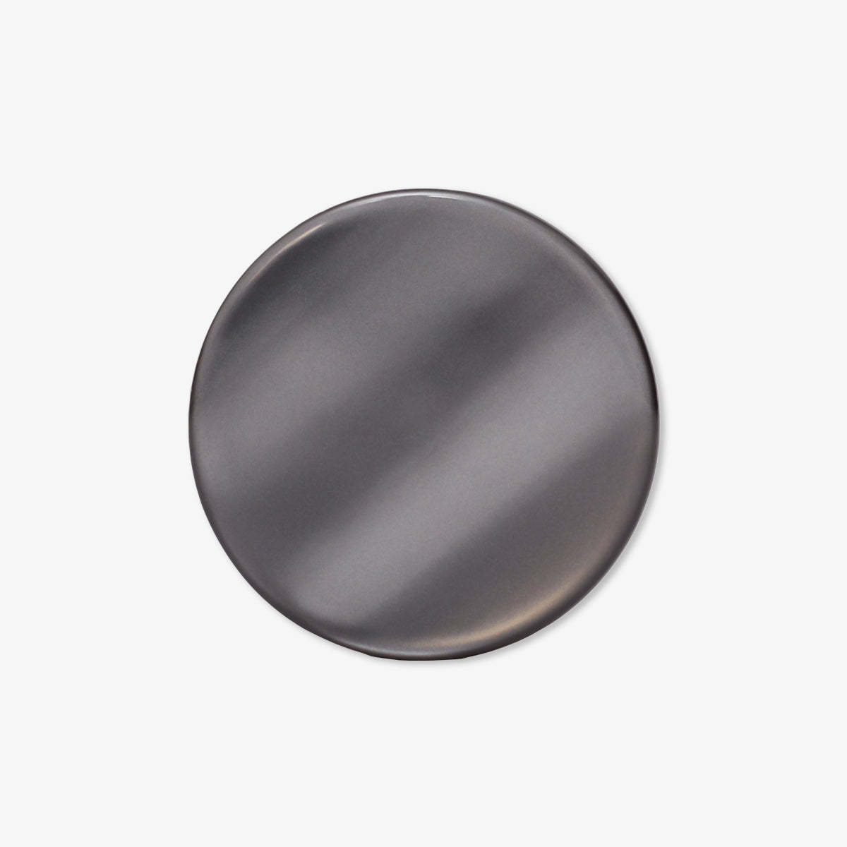 Backgammon Checker Stone Resin Mother-of-Pearl 44 mm Grey