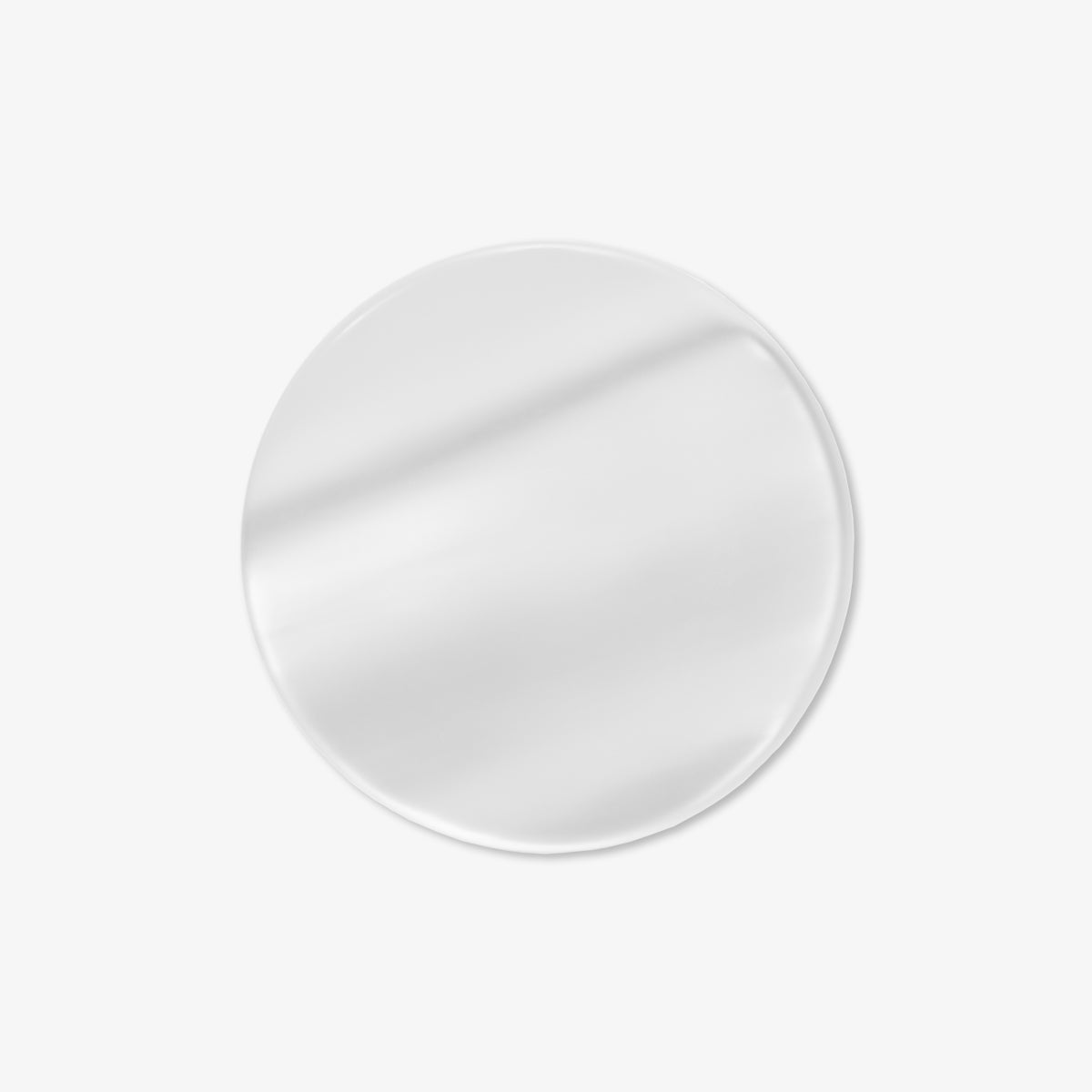 Backgammon Checker Stone Resin Mother-of-Pearl 44 mm White