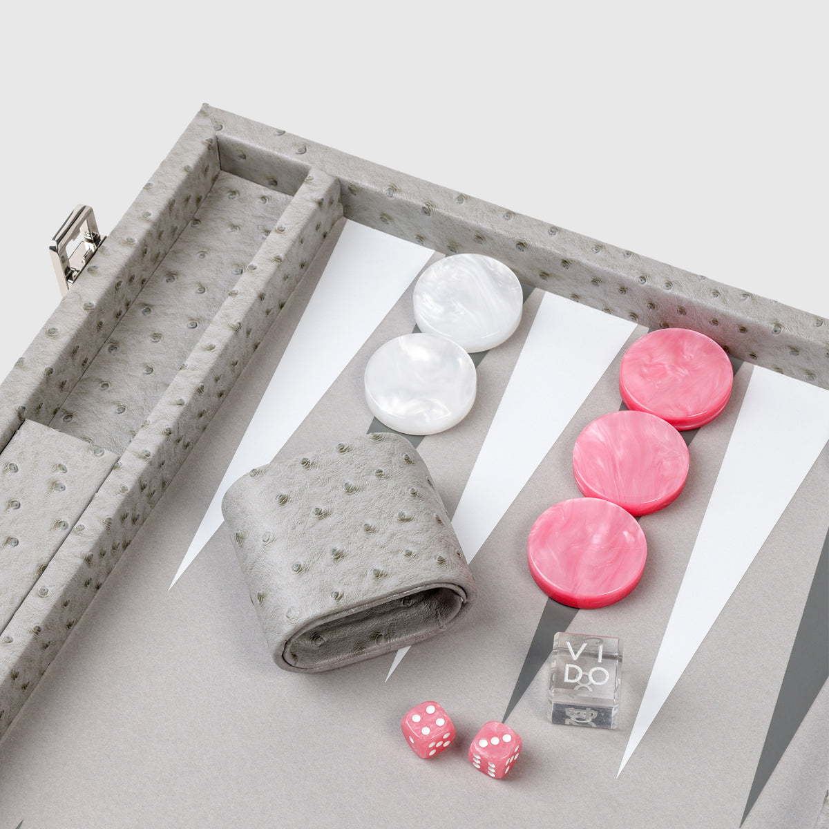 Grey Ostrich Large Backgammon