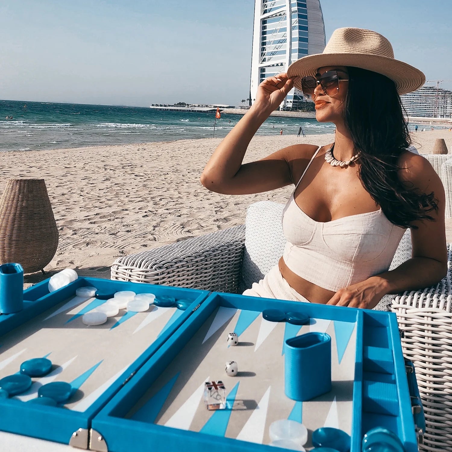VIDO Luxury Backgammon On Dubai Beach