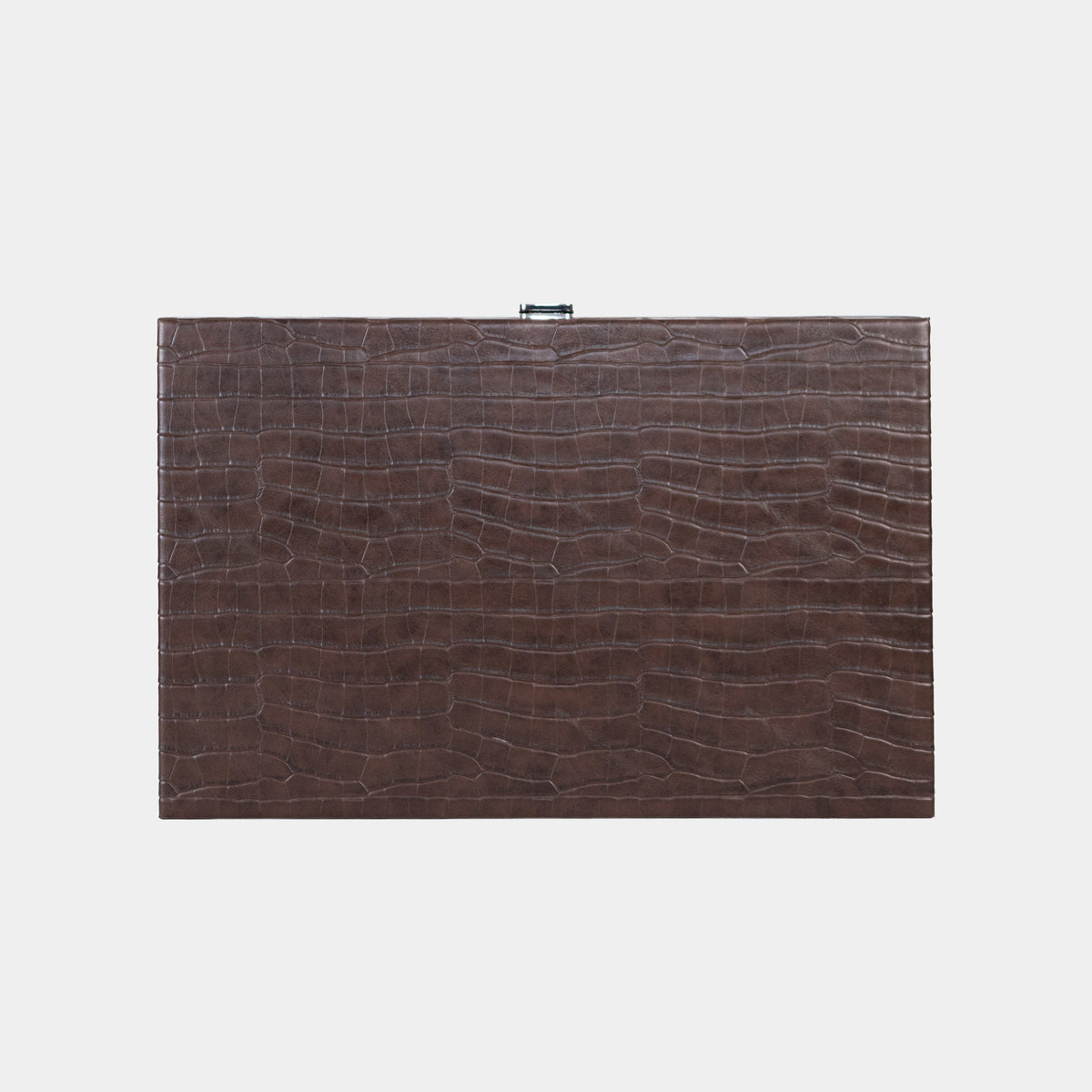 Dark Brown Crocodile Medium Backgammon