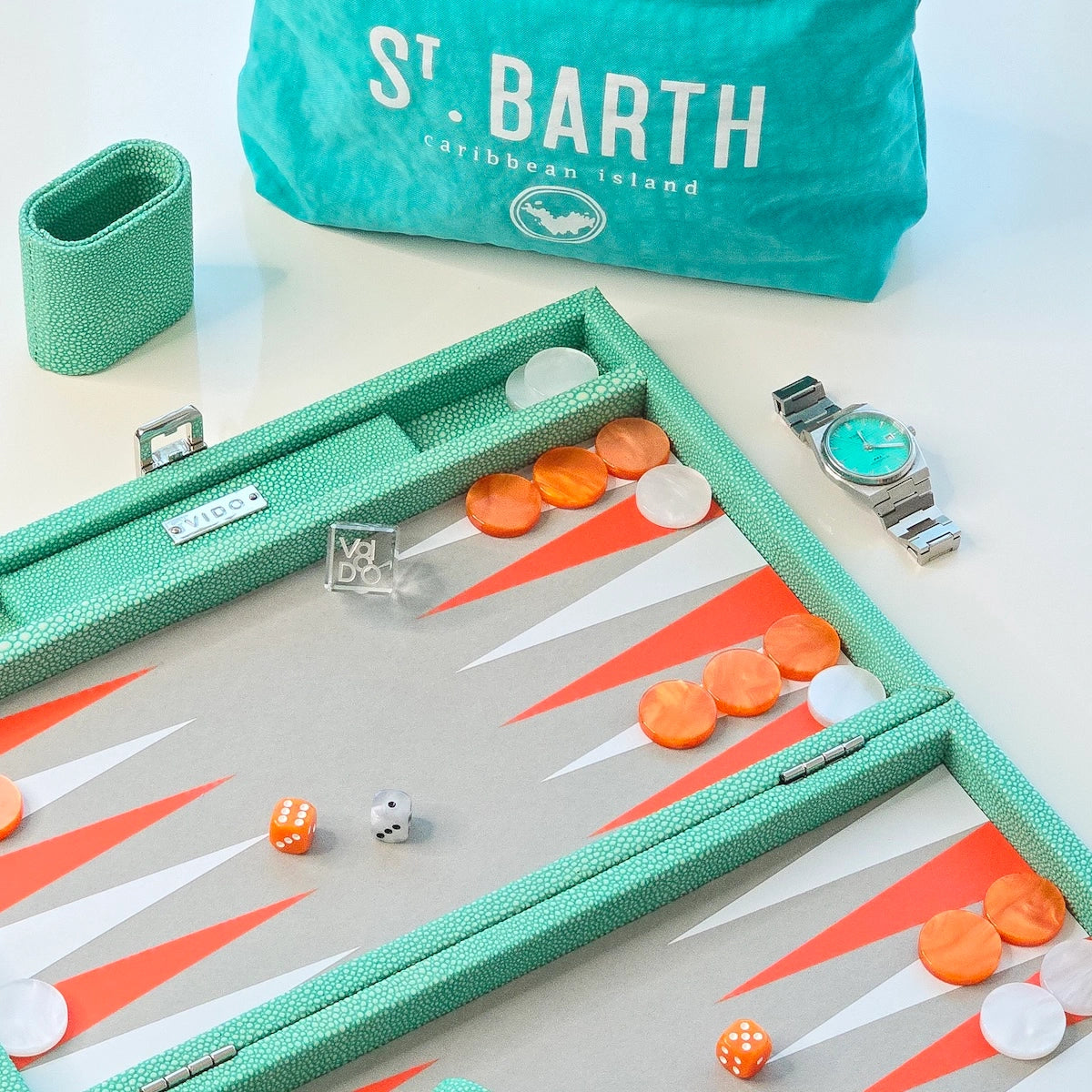 Jade Stingray Medium Backgammon