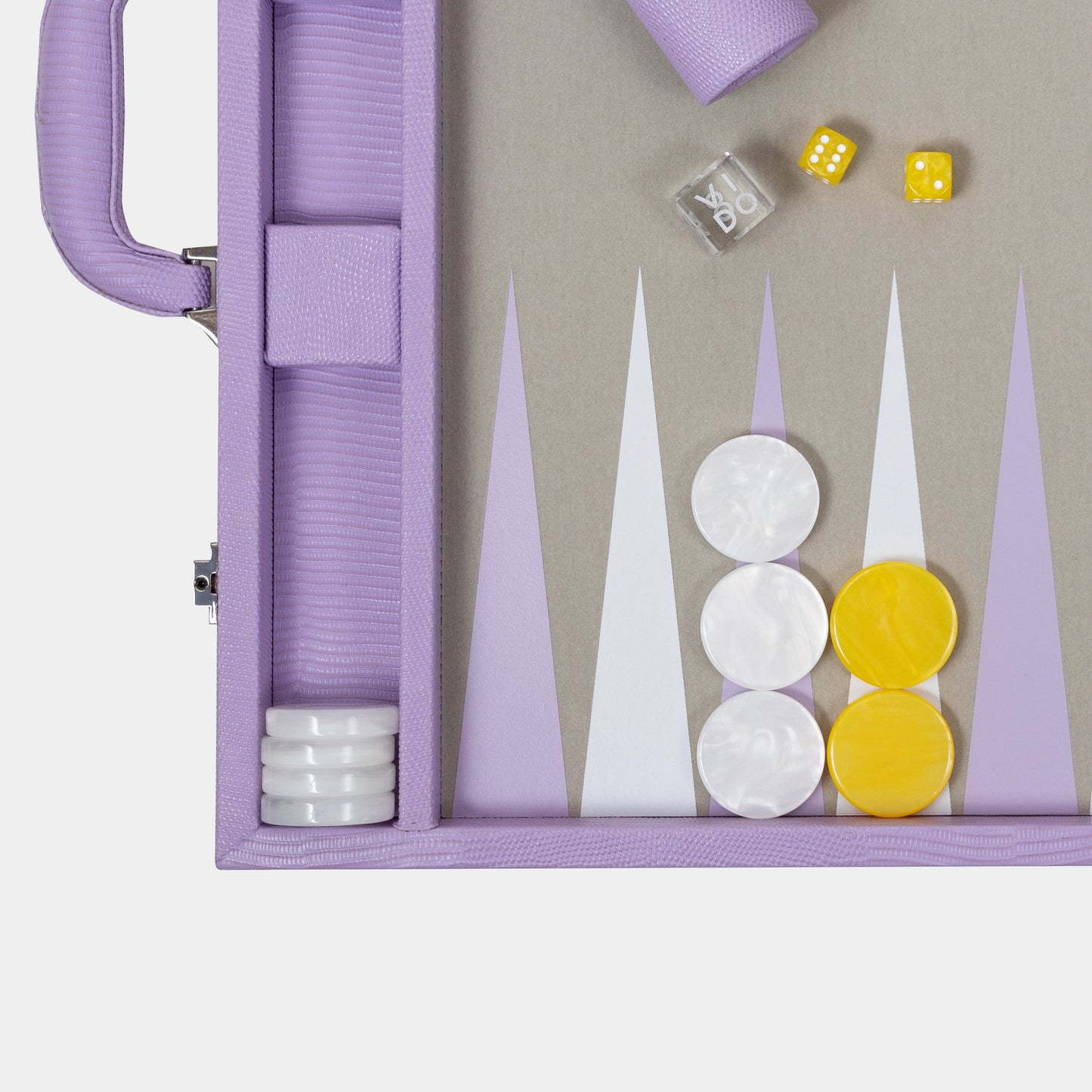 Lilac Lizard Large Backgammon