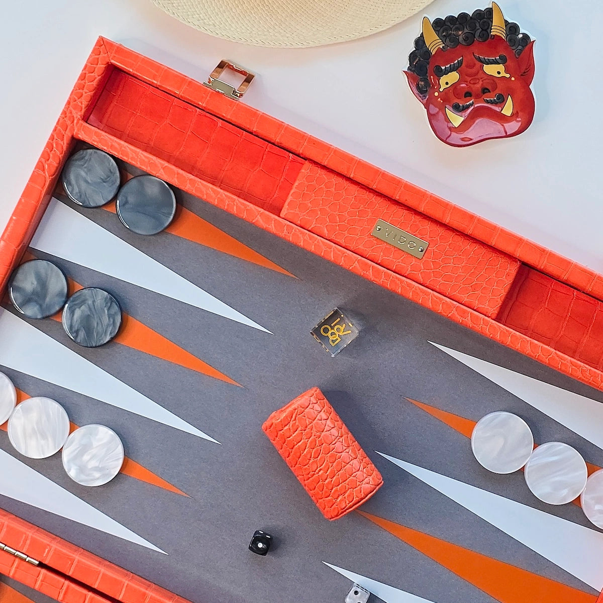 Tangelo Alligator Large Backgammon