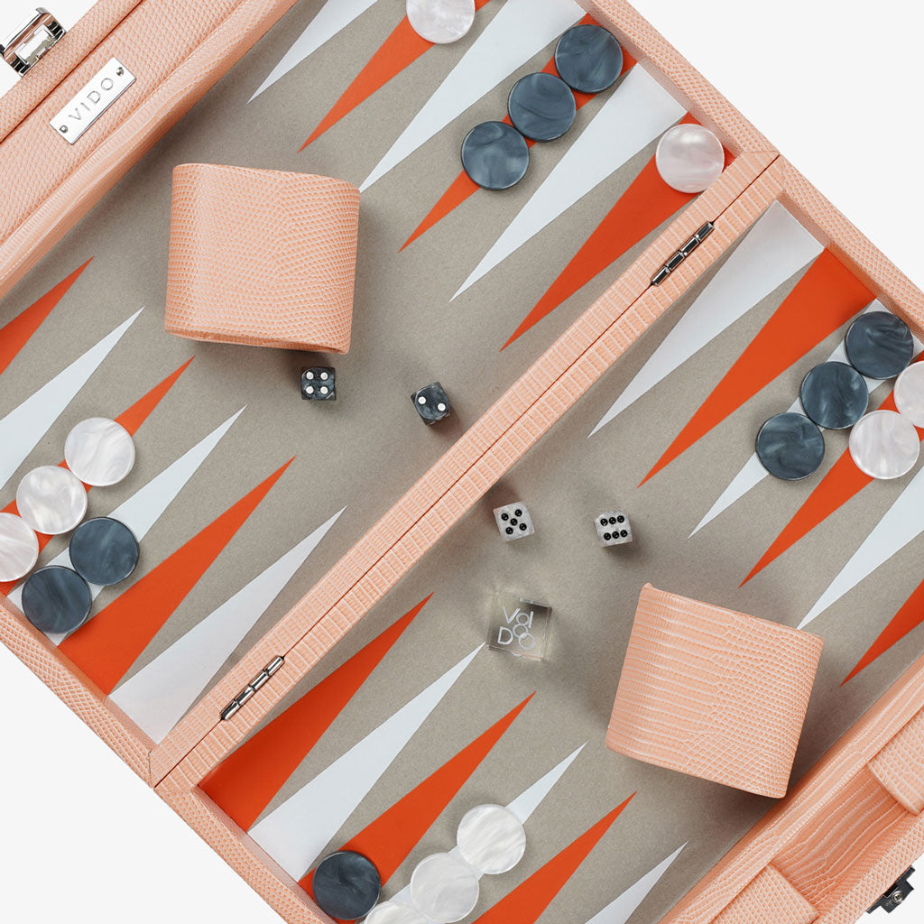 Apricot Lizard Medium Backgammon