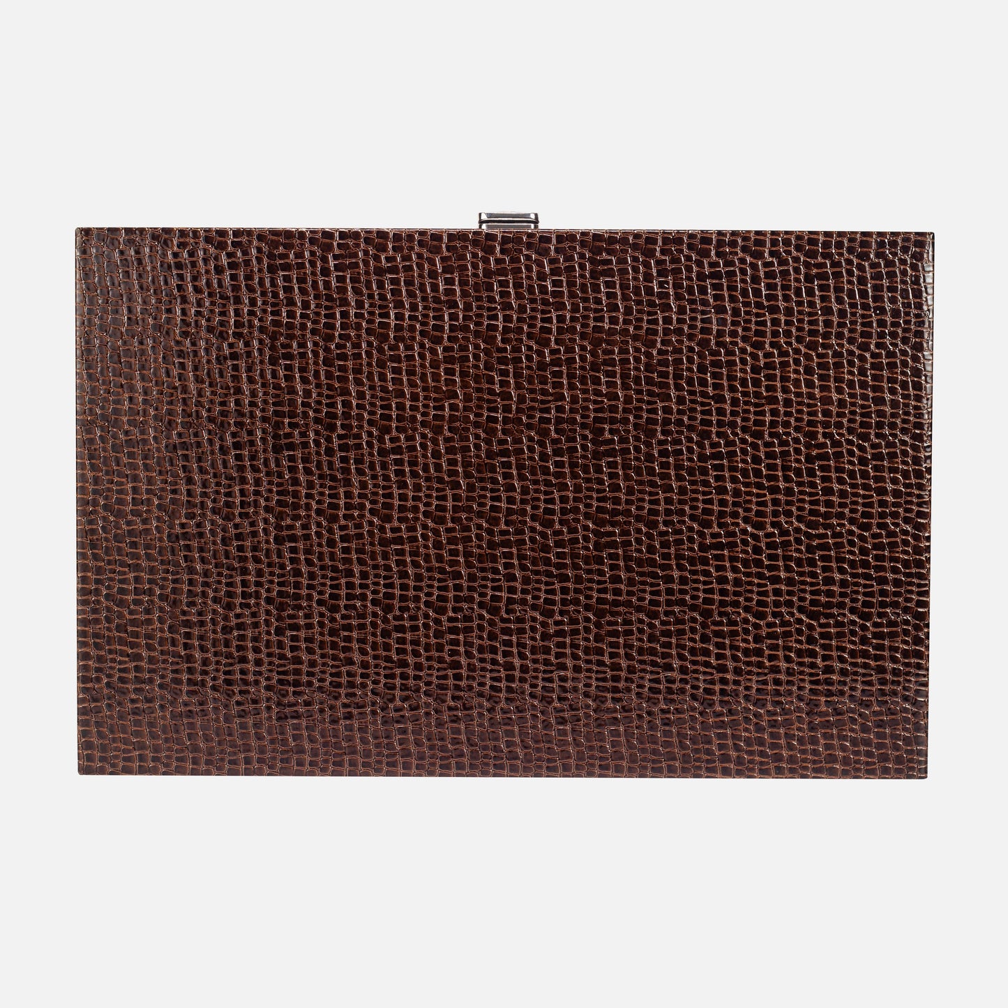 Dark Brown Alligator Wooden Backgammon