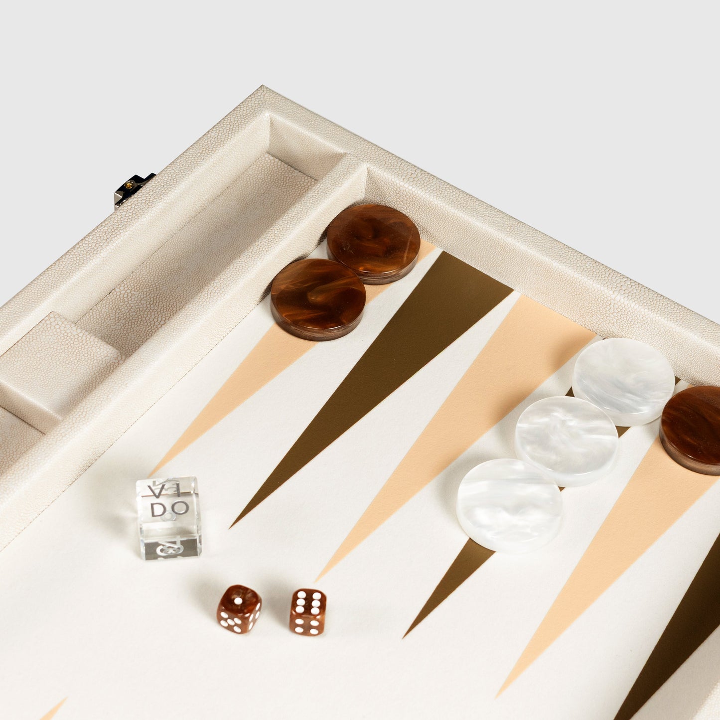 Beige Stingray Large Backgammon