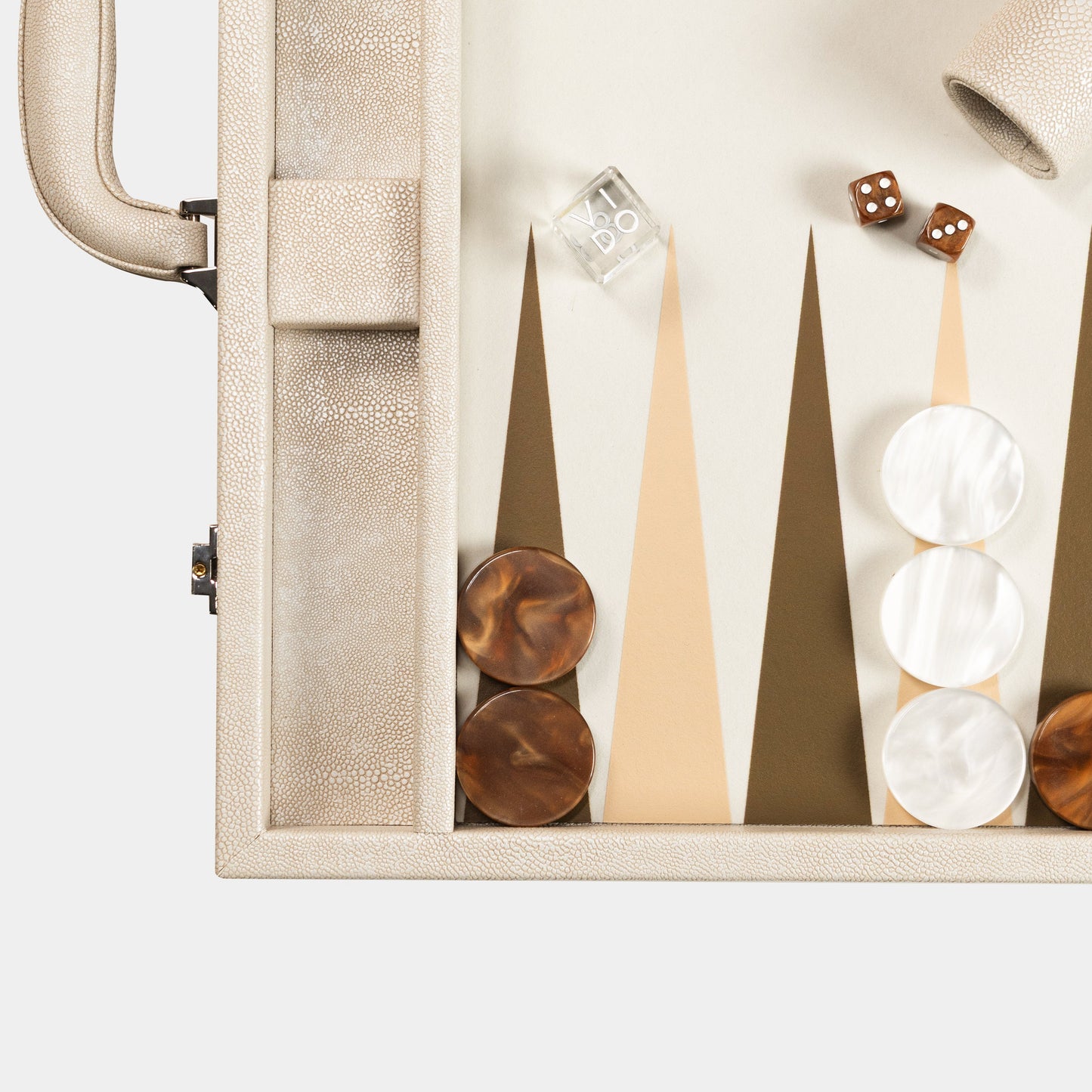 Beige Stingray Large Backgammon