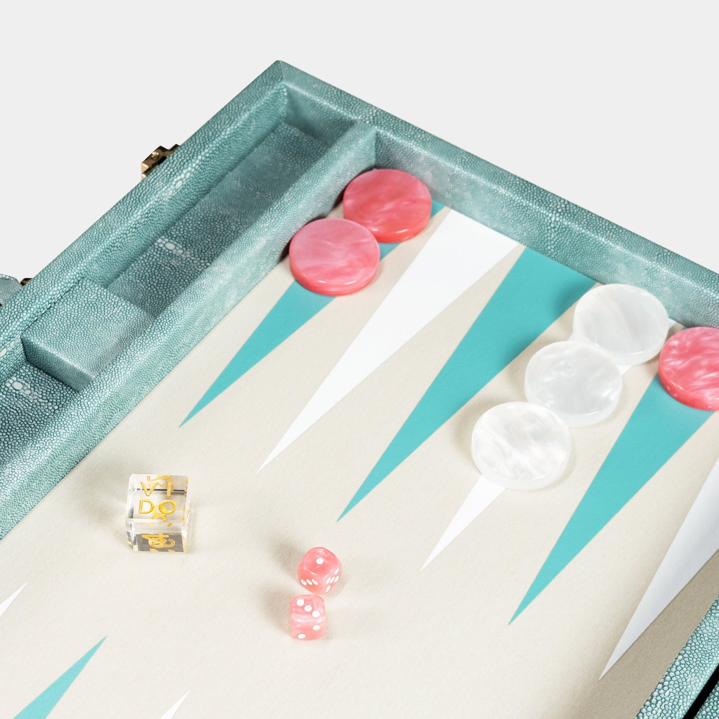 Ocean Green Stingray Large Backgammon