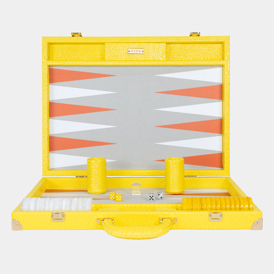Yellow Snake Large Backgammon