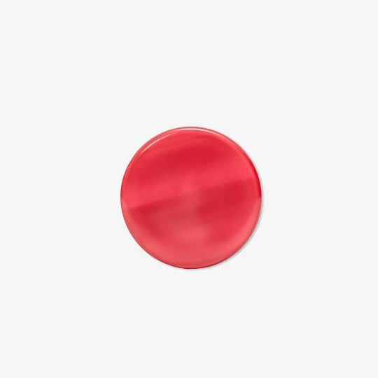Backgammon Checker Stone Resin Mother-of-Pearl 29 mm Red