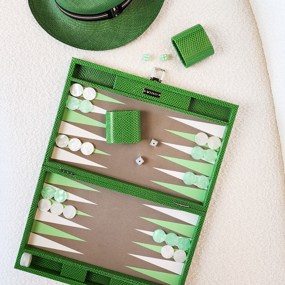 Jade Snake Medium Backgammon