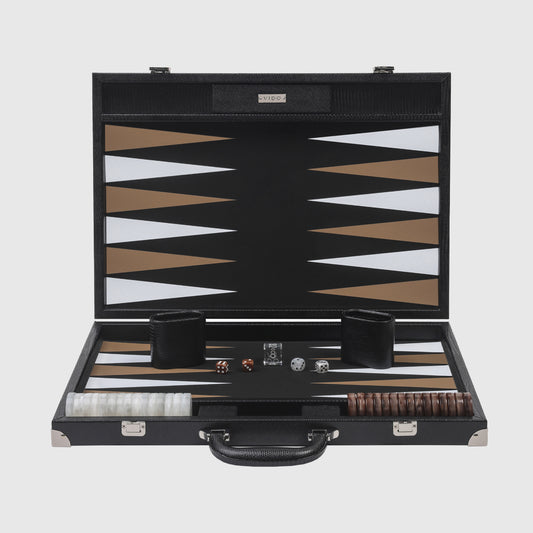 Jet Black Lizard Large Backgammon