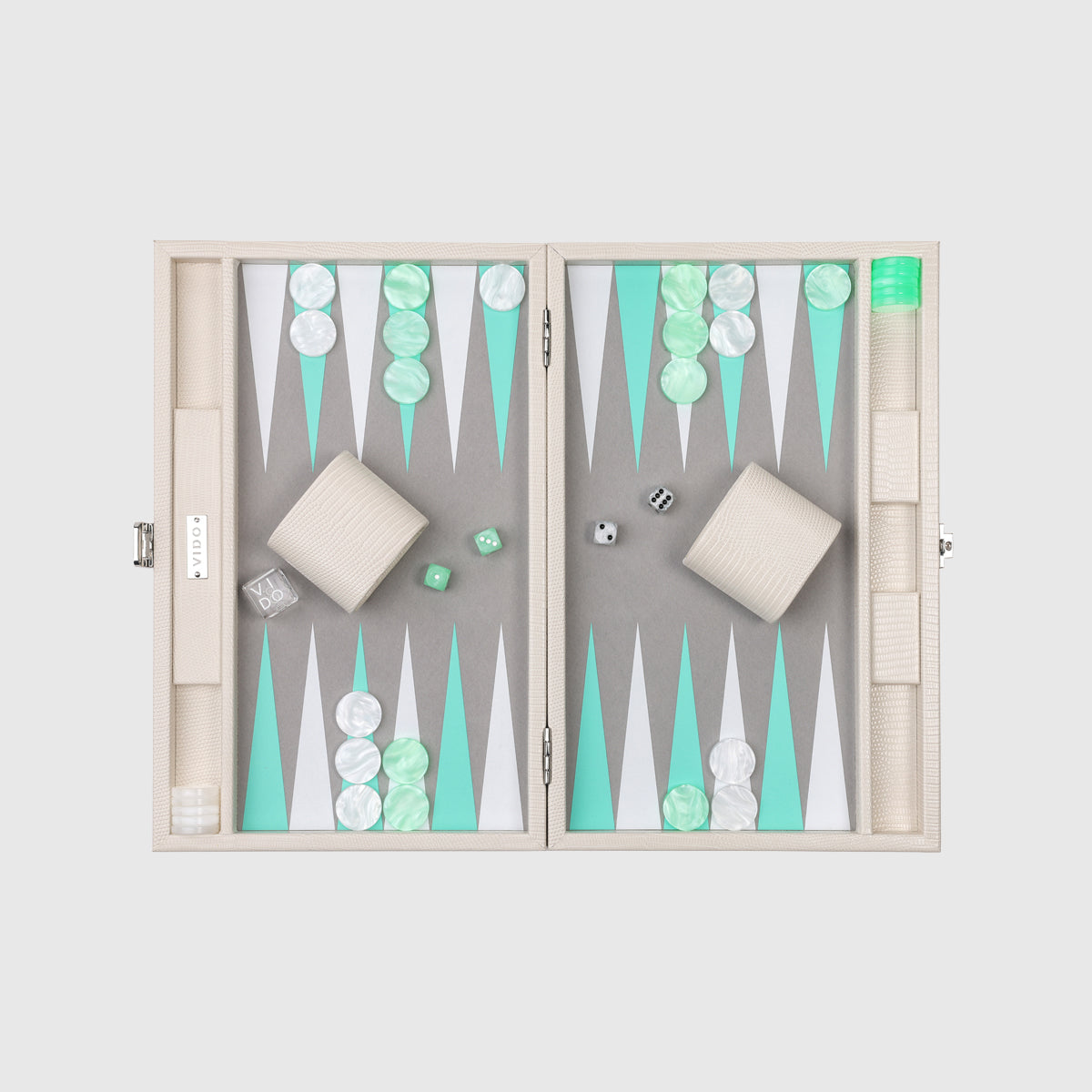 Pearl Lizard Medium Backgammon