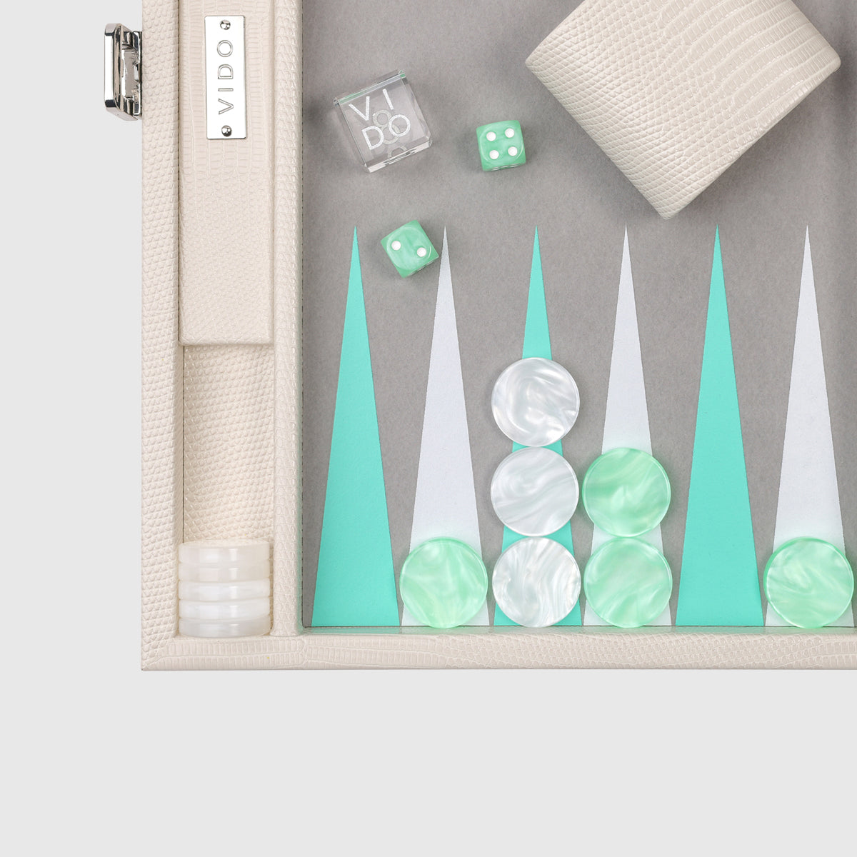 Pearl Lizard Medium Backgammon