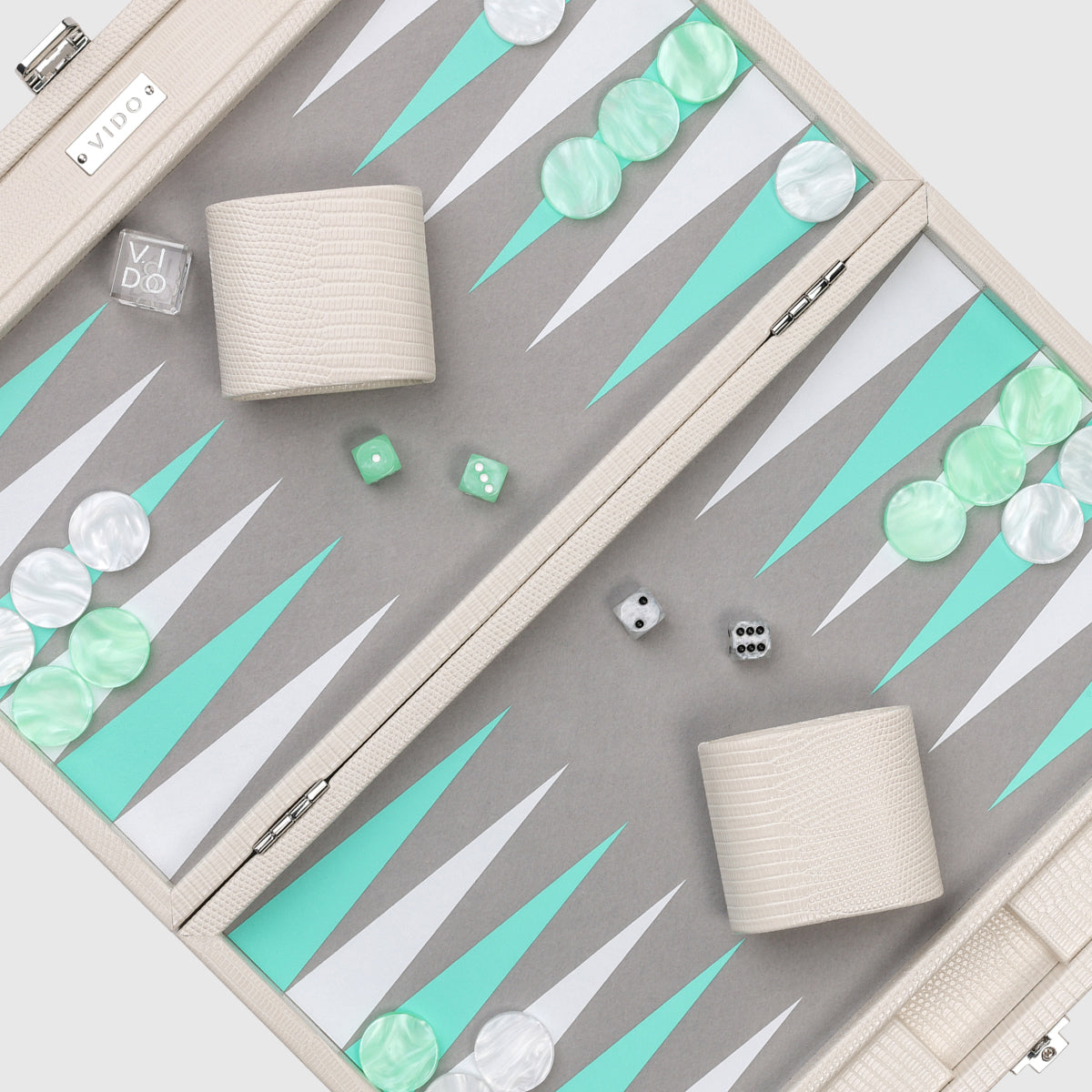 Pearl Lizard Medium Backgammon